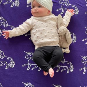 Purple Unicorn Baby Blanket